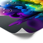 Rainbow Lava Lamp Creatures Poster (Ecke)