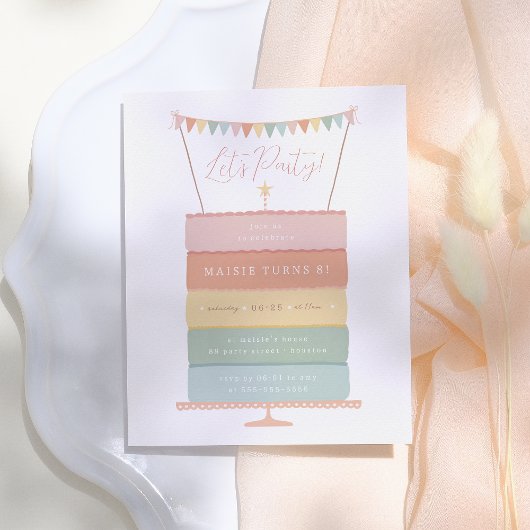 Rainbow Layer Cake Budget Geburtstag Partei