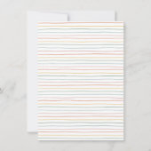 Rainbow Layer Cake Geburtstagsparty Einladung (Rückseite)