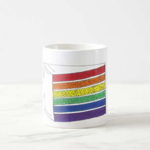 Rainbow Layer Cake Slice Price Tasse