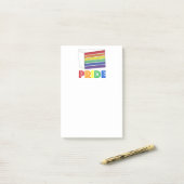 Rainbow Layer Cake Slide LGBT Gay Pride Pfosten Post-it Klebezettel (Auf Schreibtisch)