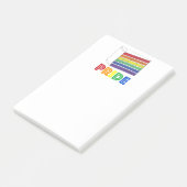 Rainbow Layer Cake Slide LGBT Gay Pride Pfosten Post-it Klebezettel (angewinkelt)
