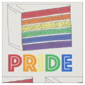 Rainbow-Layer-Hochzeitstorte PRIDE Liebe LGBTQ Stoff (Nahaufnahme)