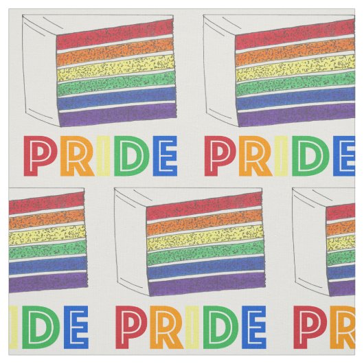 Rainbow-Layer-Hochzeitstorte PRIDE Liebe LGBTQ Stoff (Muster)