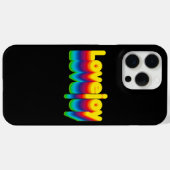 Rainbow Layers Lovejoy Name Label Case-Mate iPhone Hülle (Rückseite (Horizontal))