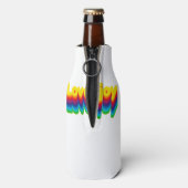 Rainbow Layers Lovejoy Name Label Flaschenkühler (Flasche Rückseite)