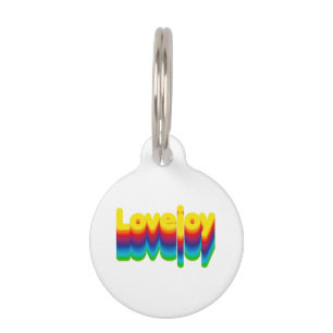 Rainbow Layers Lovejoy Name Label Haustiermarke