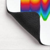 Rainbow Layers Lovejoy Name Label Mousepad (Ecke)