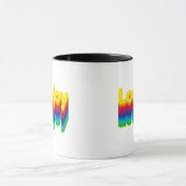 Rainbow Layers Lovejoy Name Label Tasse (Zentrum)