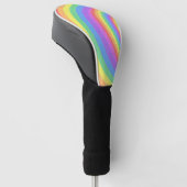 Rainbow LBGTQ Golf Head Cover Design Headcover (angewinkelt)