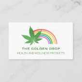 Rainbow Leaf White CBD Visitenkarte (Vorderseite)