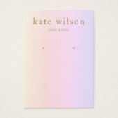 Rainbow Leather (Bild) Earring Display Card (Vorderseite)