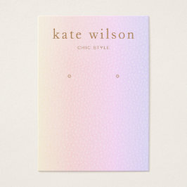 Rainbow Leather (Bild) Earring Display Card