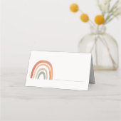 Rainbow-leere Platzkarte mit Handschrift (Vorderseite)