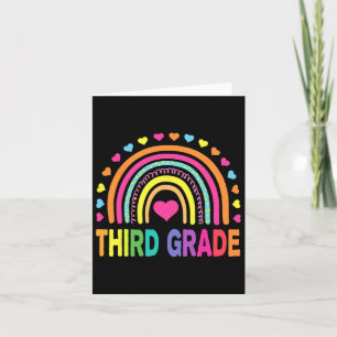 Rainbow-Lehrer der dritten Klasse Kinder-Byck T Karte