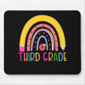 Rainbow-Lehrer der dritten Klasse zurück in die Sc Mousepad (Vorne)