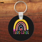 Rainbow-Lehrer der dritten Klasse zurück in die Sc Schlüsselanhänger (Vorderseite)