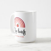 Rainbow-Lehrer-Wertungsquote-Tasse Kaffeetasse (Vorderseite Links)