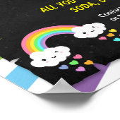 Rainbow-Lehrer zurück zum Flyer der Schule Poster (Ecke)