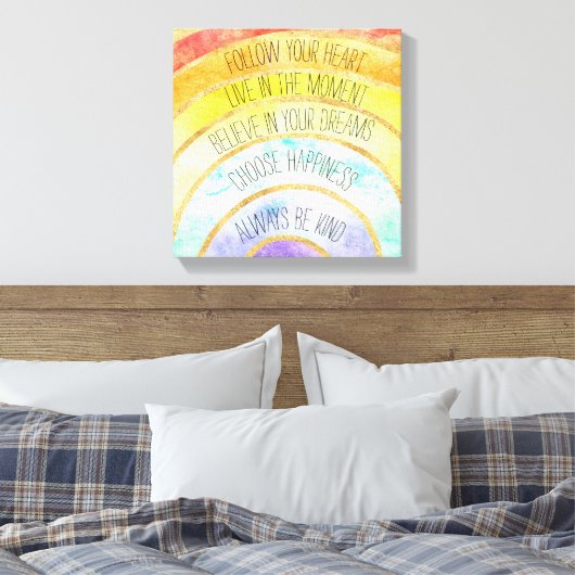 Rainbow Leinwanddruck (Insitu (Schlafzimmer))