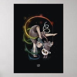RAINBOW LEMUR von Alexandra Dikaia Poster