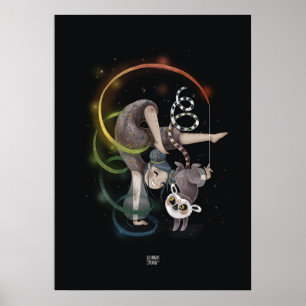 RAINBOW LEMUR von Alexandra Dikaia Poster