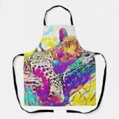 Rainbow Leopard All-Over-Print-Schürze Schürze (Vorderseite)
