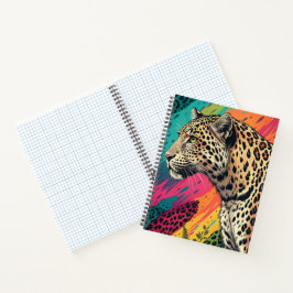 Rainbow Leopard Art Notebook Notizblock