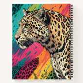 Rainbow Leopard Art Notebook Notizblock (Rückseite)