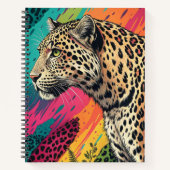 Rainbow Leopard Art Notebook Notizblock (Vorderseite)
