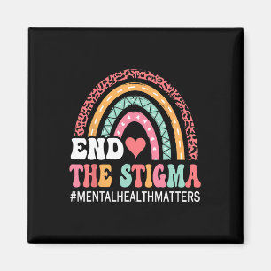Rainbow Leopard beendet das Stigma Mental Health M Magnet