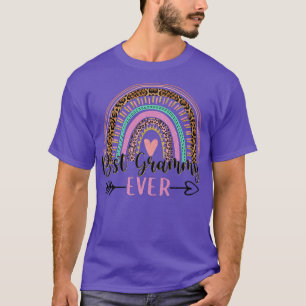 Rainbow Leopard Best Grammy Ever Mother Day Moth T-Shirt