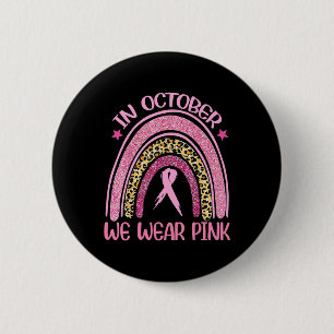 Rainbow Leopard Brustkrebs Bewusstsein Oktober Wir Button