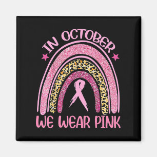 Rainbow Leopard Brustkrebs Bewusstsein Oktober Wir Magnet