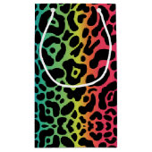 Rainbow Leopard Geschenktasche Kleine Geschenktüte (Rückseite)