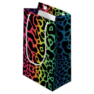 Rainbow Leopard Geschenktasche Kleine Geschenktüte