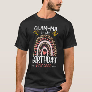 Rainbow Leopard Glam Ma der Prinzessin zum Geburts T-Shirt
