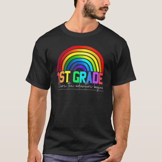 Rainbow Leopard Lehrerteam erster Grad T-Shirt (Vorderseite)