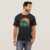 Rainbow Leopard Lehrerteam erster Grad T-Shirt (Vorne ganz)