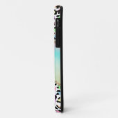 Rainbow Leopard Monogramm und Name Case-Mate iPhone Hülle (Hinten/Links)