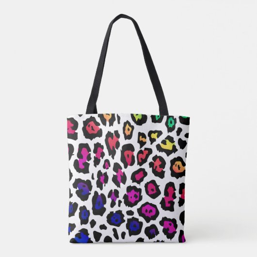 Rainbow-Leopard-Muster Tasche (Rückseite)