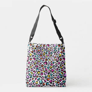 Rainbow Leopard Muster Tragetaschen Mit Langen Trägern