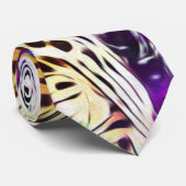 Rainbow leopard Neck Tie Krawatte (Gerollt)