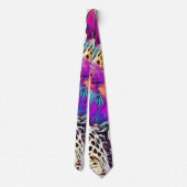 Rainbow leopard Neck Tie Krawatte (Rückseite)