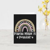 Rainbow Leopard Paras machen es möglich Para Parap Karte (Gelbe Blume)