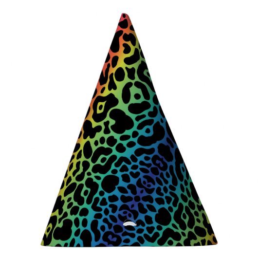 Rainbow Leopard Party Hat Partyhütchen (Rechts)