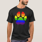 Rainbow Leopard Paw T-Shirt (Vorderseite)
