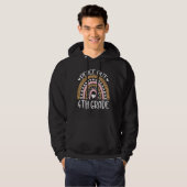 Rainbow Leopard Peace Out 4. Klasse Hoodie (Vorne ganz)