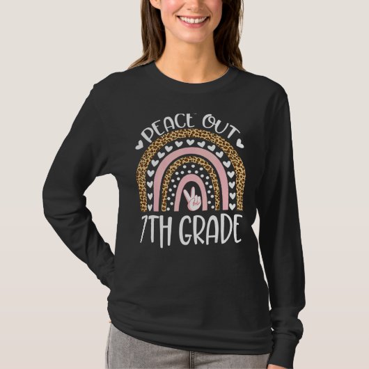 Rainbow Leopard Peace Out 7. T-Shirt (Vorderseite)