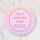 Rainbow Leopard Pop It, wenn sie Pop Geschenkanhänger (Vorderseite)